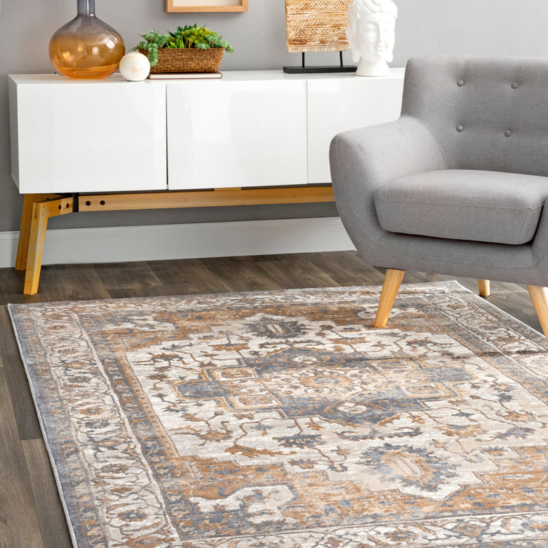 Joss & Main Joelle Oriental Brown/Beige Area Rug & Reviews Wayfair.ca
